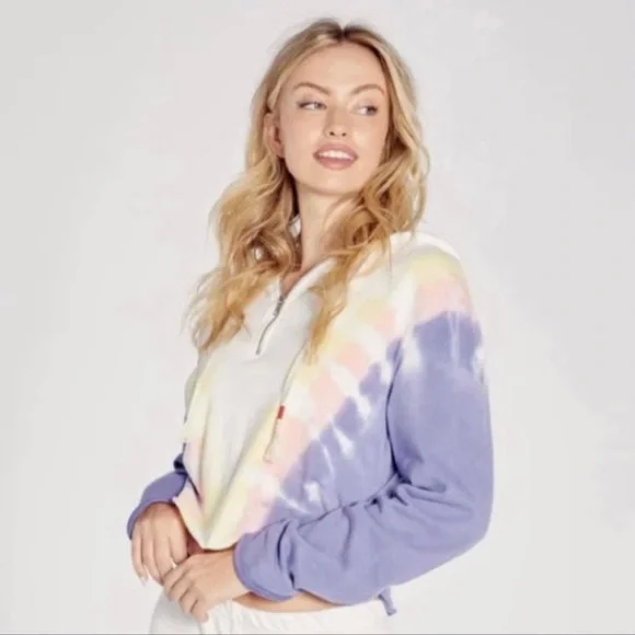 Wildfox Tops Nwt Wildfox Hadley Hoodie Size Xs Edelweiss Multicolor Poshmark